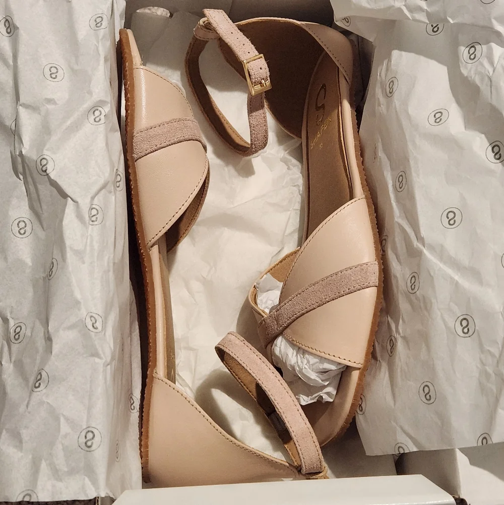 Shapen Barefoot Petal 2.0 Sandal Light Rose EUC Size 35 WIDE - Picture 5 of 10